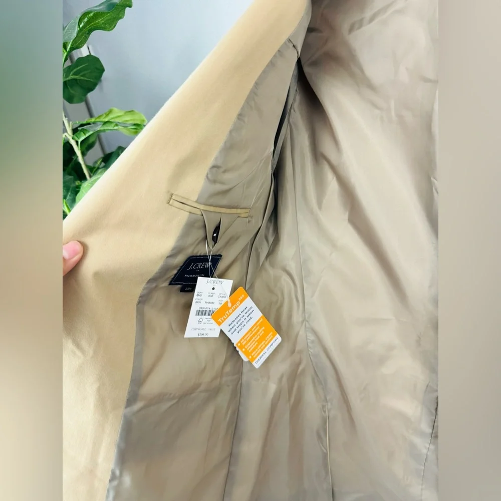 NWT J.Crew Slim-fit Thompson TruTemp365® blazer in British Khaki 38R - Picture 6 of 9